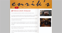 Desktop Screenshot of enriksrestaurant.com.au