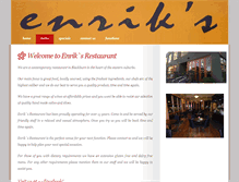 Tablet Screenshot of enriksrestaurant.com.au